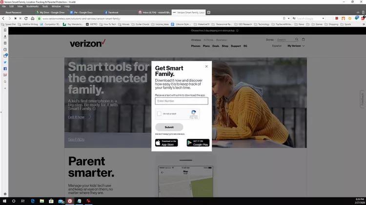 Kontrol orang tua Verizon - Dapatkan Keluarga Cerdas