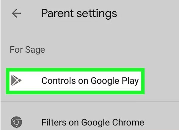 Como desativar o Controle dos Pais - Gerenciar configurações