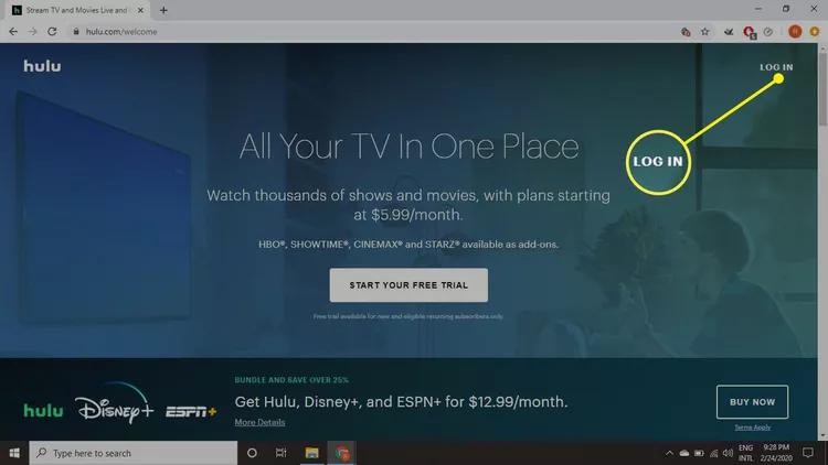 Controllo genitori Hulu: accedi al tuo account