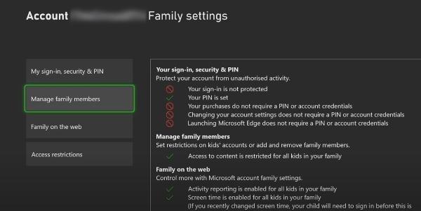 Manage Family Members