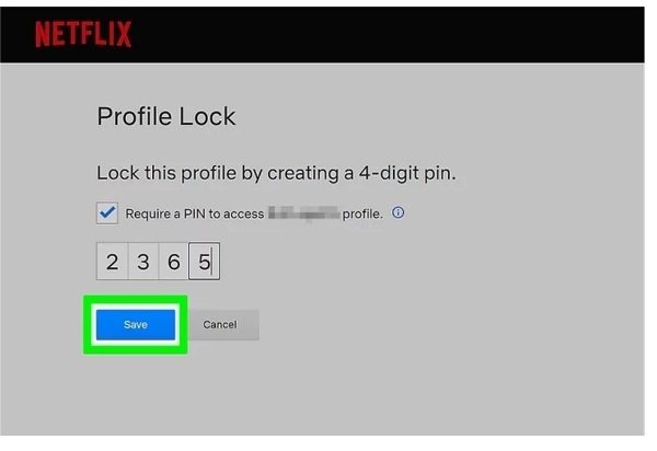 profile lock - save