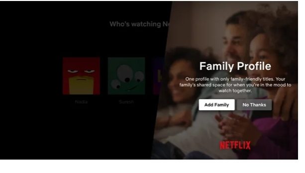 Netflix Parental Control - set up a Netflix profile
