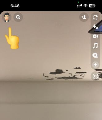 Controles parentais do Snapchat – Posição do menu Avatar