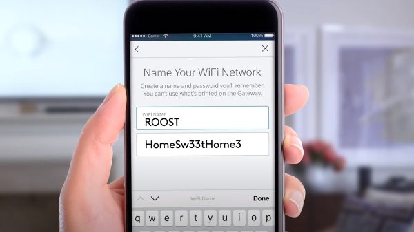 give your wifi network a name and password