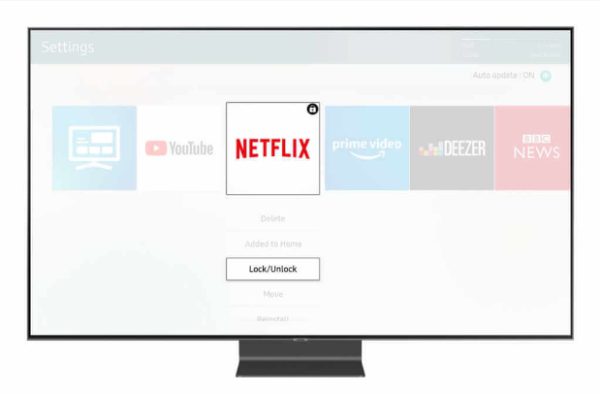 parental control on Samsung TV