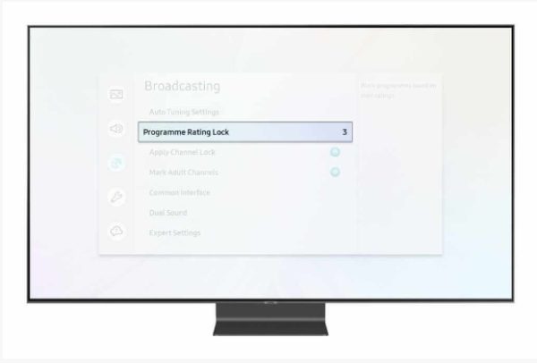 番組レーティングロックを変更する方法