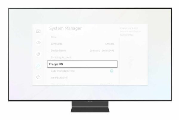 change a PIN on your Samsung Smart TV