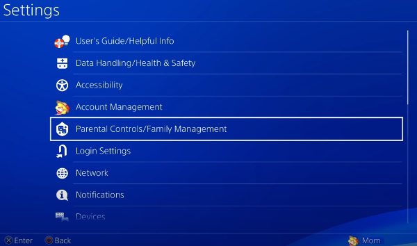 How to block purchases on the PS4 using the console?