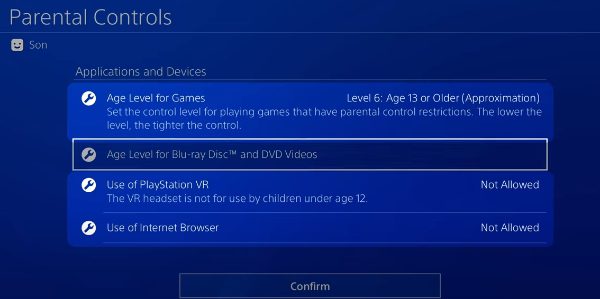 How to set up kid's PS4 parental controls account?