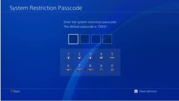 guía para desactivar los controles parentales de PS4