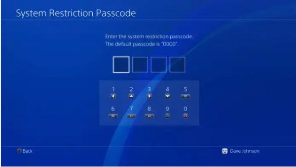 guia para desativar o controle parental do PS4