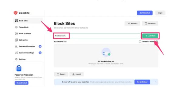 block websites on Chrome using extensions