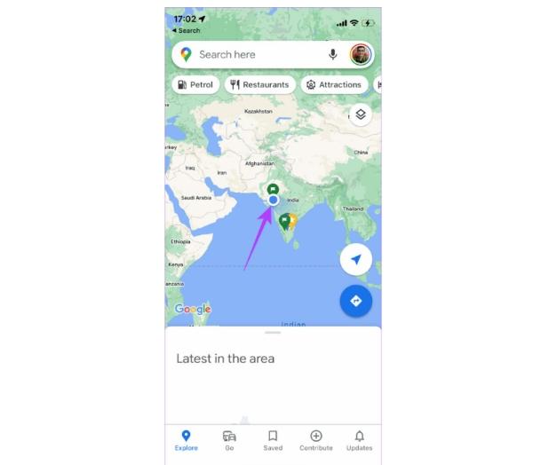 Head over to Google Maps App