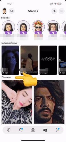 Hide Discover Content in Snapchat