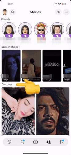 Απόκρυψη περιεχομένου Discover στο Snapchat