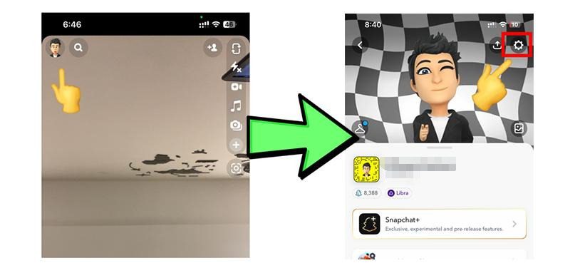 Controles parentais do Snapchat - Configurações no Snapchat