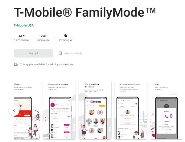 T-Mobile 家長監護