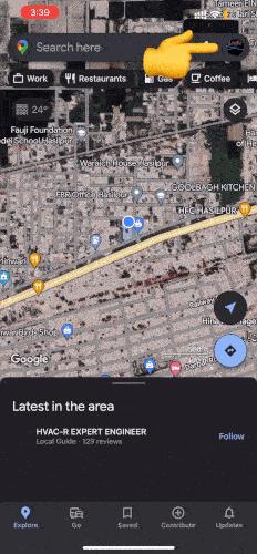 Track someone location in Google Maps