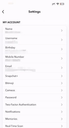 Snapchat parental controls - Find Privacy Settings on Snapchat