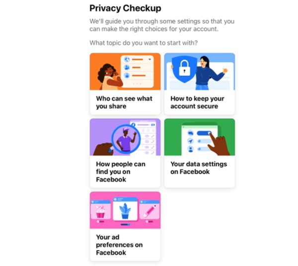 Facebook parental controls - Privacy Checkup