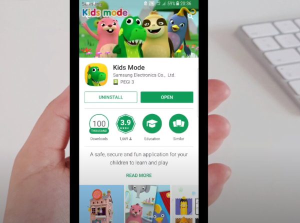 Richten Sie die Kindermodus-App ein