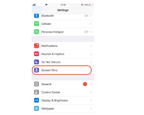 iPhone- Cài Đặt -Screen Time