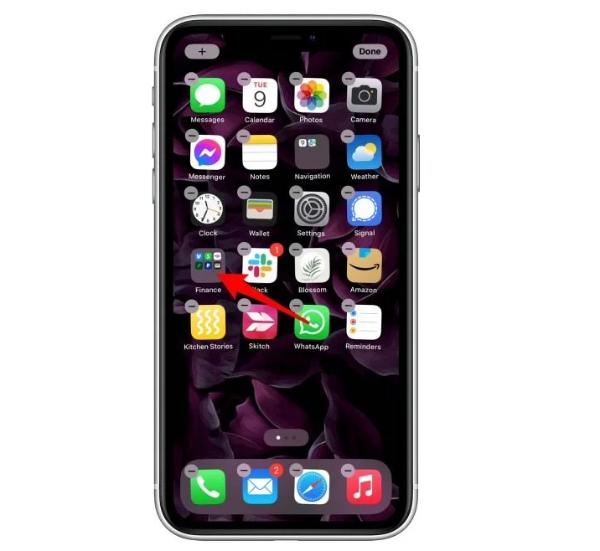 iphone&#39;da bir uygulama nasıl gizlenir - Düzenleme moduna girin 