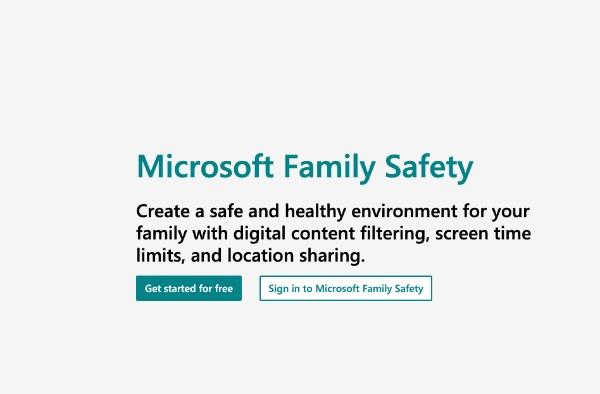 Mude para a segurança familiar da Microsoft