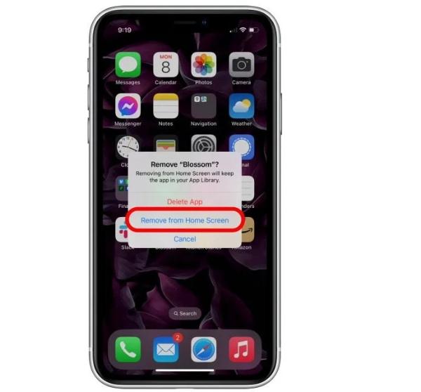 kako sakriti aplikaciju na iPhoneu - Uklonite s početnog zaslona