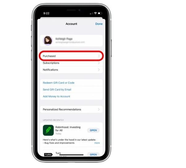 how to hide an app on iphone - Select 
