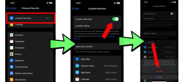 How to stop sharing location without them knowing - Switch off location in iPhone