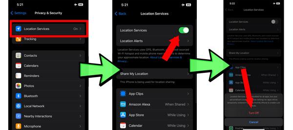 Come interrompere la condivisione posizione a loro insaputa - Disattiva posizione su iPhone