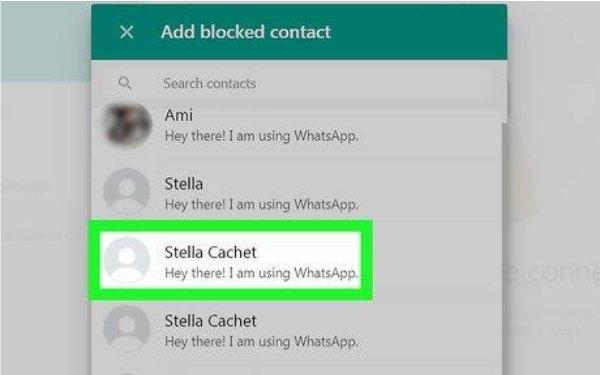 Add blocked contact