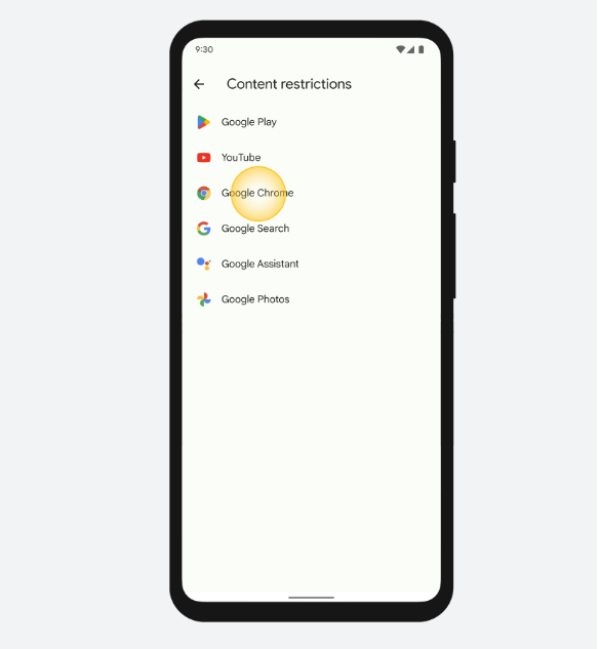 자녀의 Android에서 웹사이트를 차단하세요. 