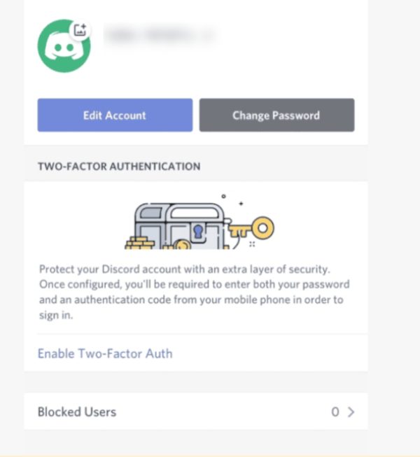 turn on two-factor authentication