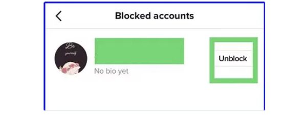 débloquer quelqu&#39;un sur tiktok