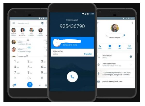 track a phone number by True Caller