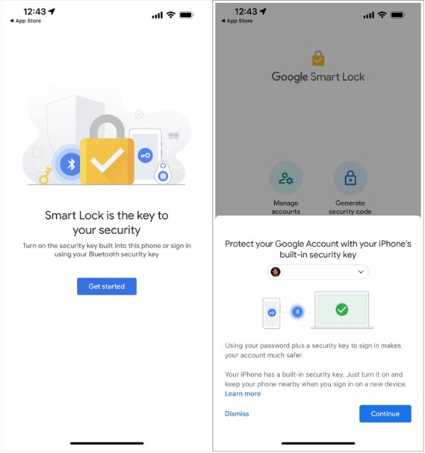 Εφαρμογή Google Smart Lock