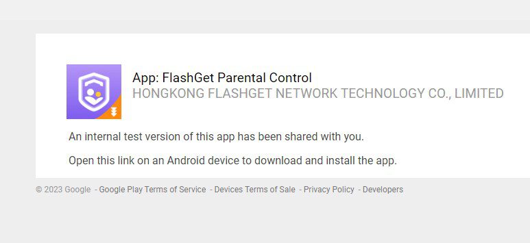 Test versions of FlashGet Parental Control.