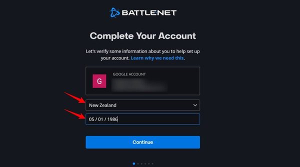 Battle.net Login