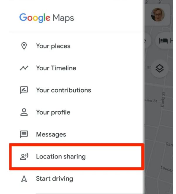 Periksa berbagi lokasi Google Anda