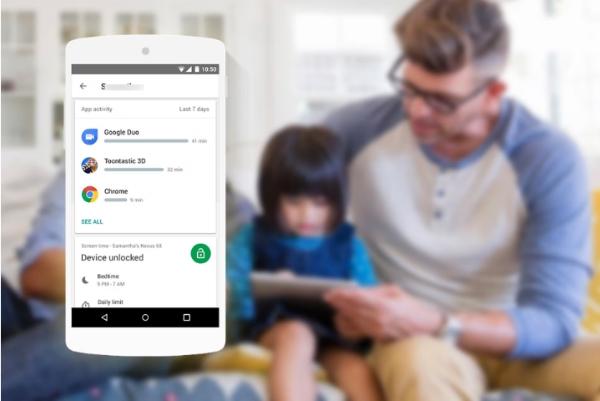 Kontrol orang tua di Google