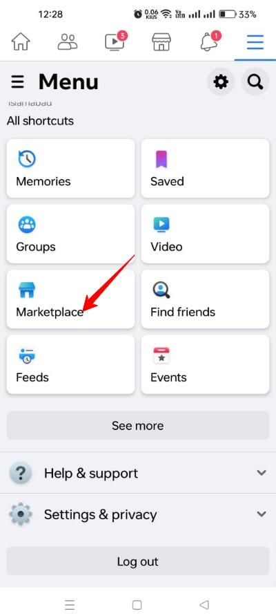 如何阻止 Facebook - 訪問 Marketplace