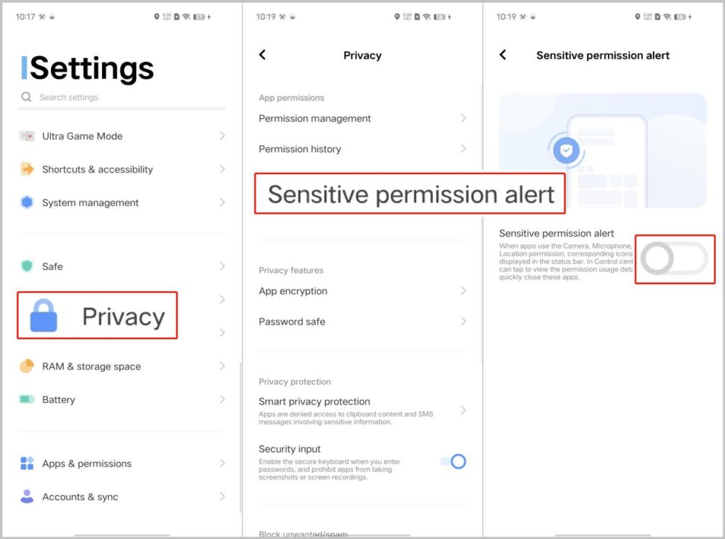 How to keep FlashGet Kids running in the background on vivo devices - Sensitive permissions alerts