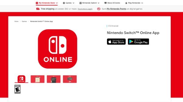 Install the Nintendo Switch Online app