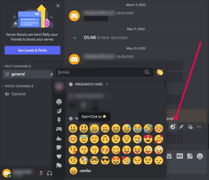 come bloccare su Discord - Reagisci con le emoji