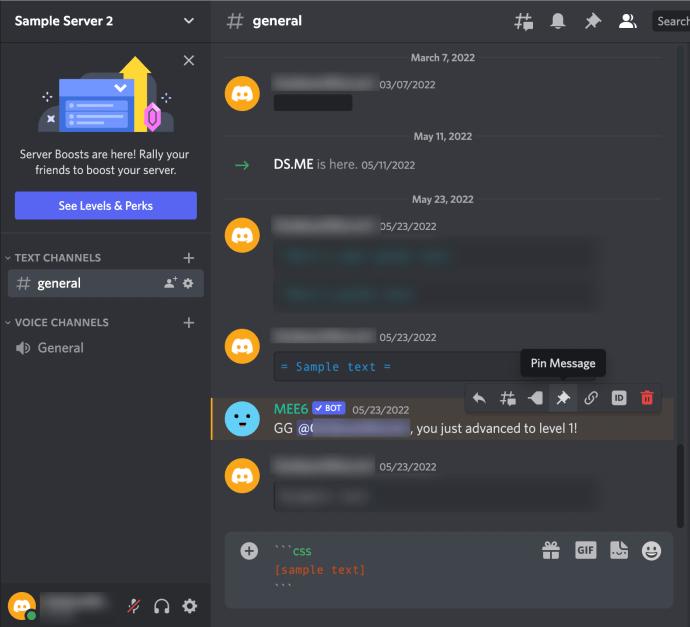 How to block on discord -Try to react to their message
