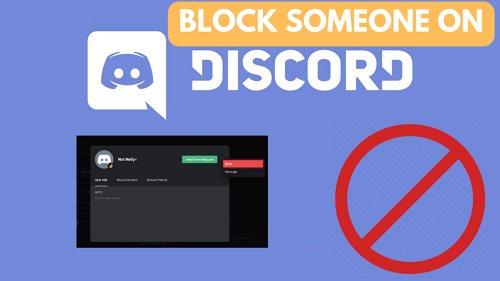 Block someone on Discord