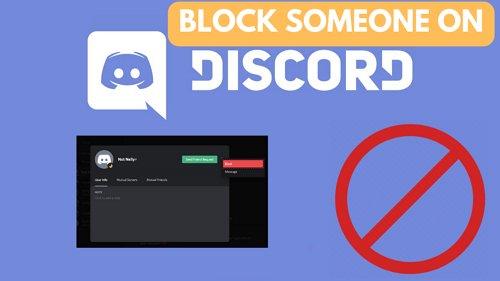 Discord&#39;da birini engelle