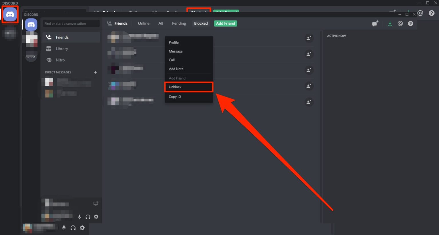 Comment bloquer/débloquer quelqu’un sur Discord
